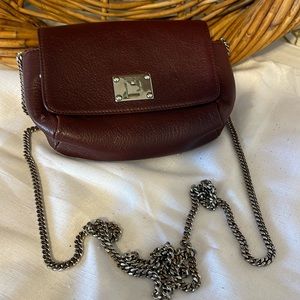 Jimmy Choo crossbody burgandy leather